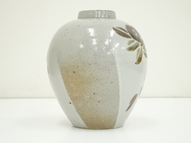 益子焼 早川嘉則 壺 花瓶 蛍袋 益子焼 早川嘉則 壺 花瓶 蛍袋 益子焼 早川嘉則 壺 花瓶 蛍袋 白 道具 ] -